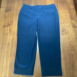 Talbots the perfect crop navy blue 10 petite